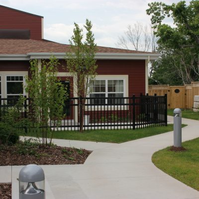 Family room patio area